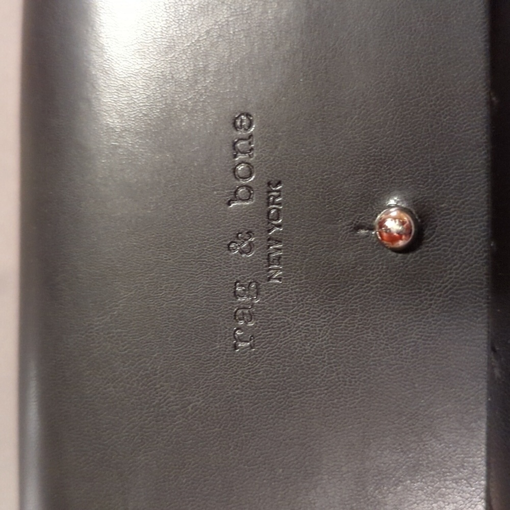 Rag & Bone black leather eyeglass case - Picture 3 of 8